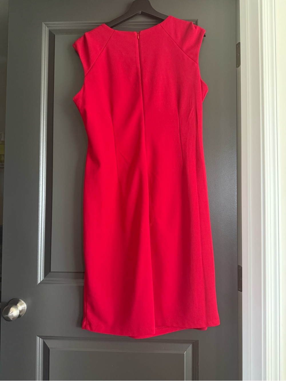Shelby & Palmer Vibrant Red Midi Sheath Dress